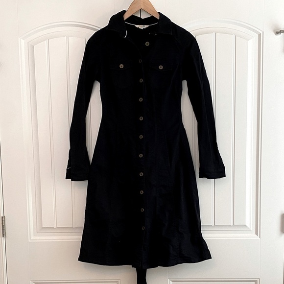 Boden Dresses & Skirts - Boden Women's Black‎ Denim Long Sleeve Dress w Belt Size 2R EUC